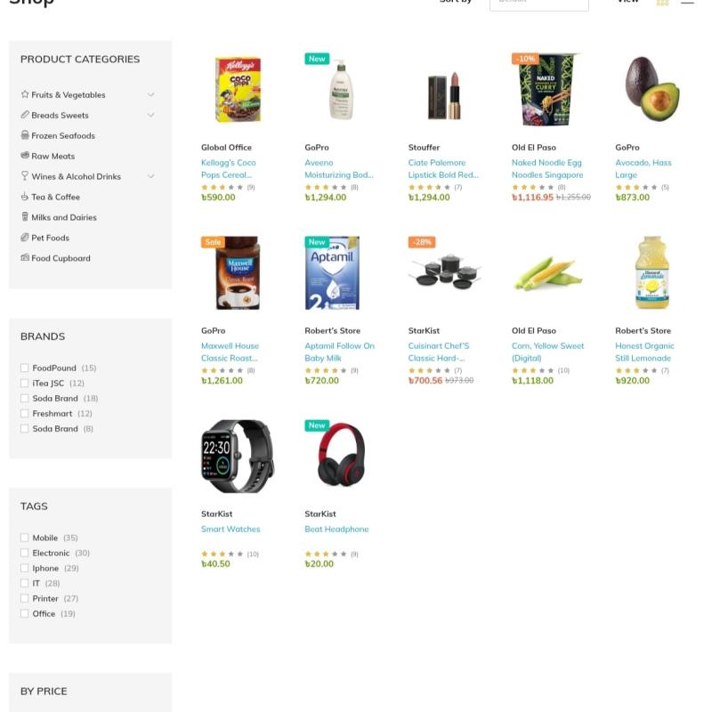 FRESH GROCERIES E-commerce website design