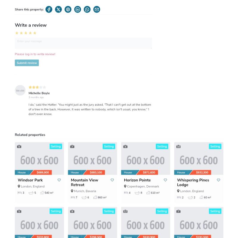 Real estate website 01