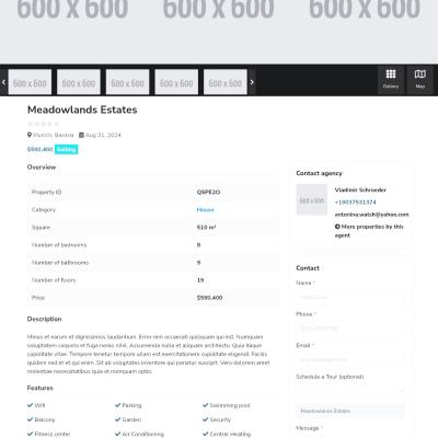 Real estate website 01