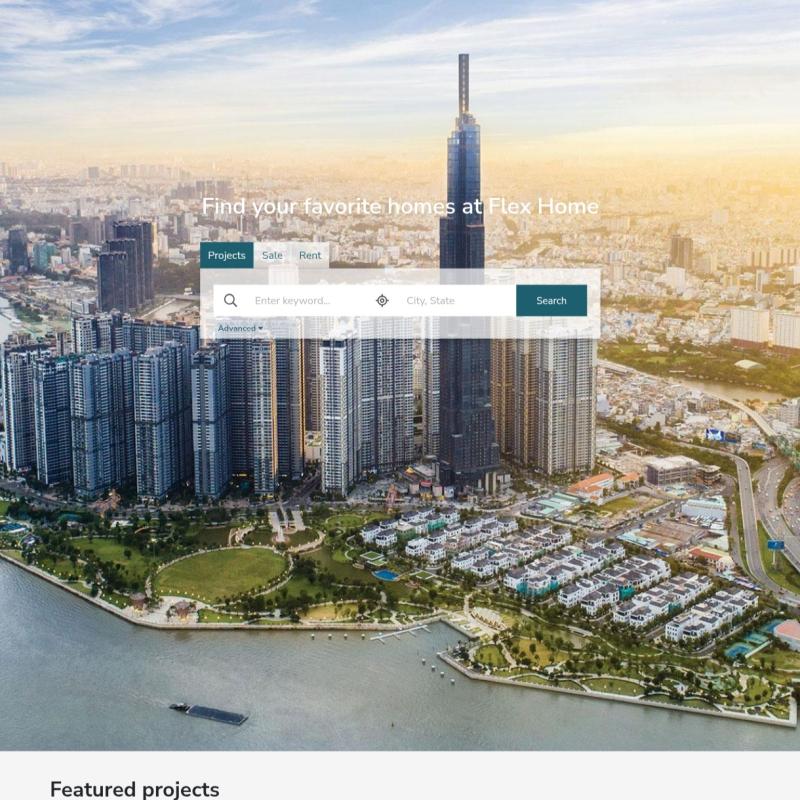 Real estate website 01