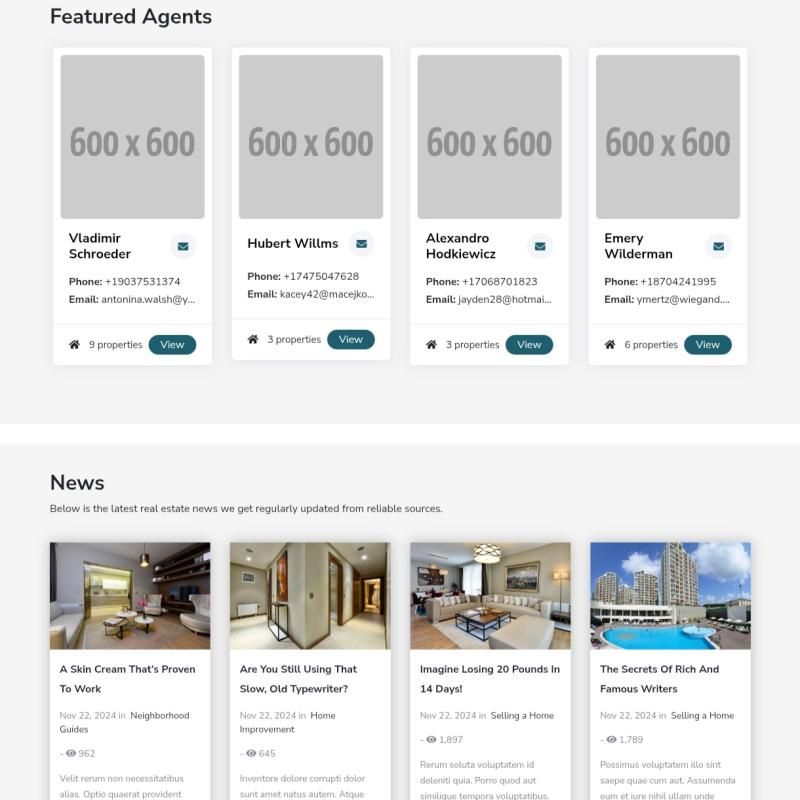 Real estate website 01