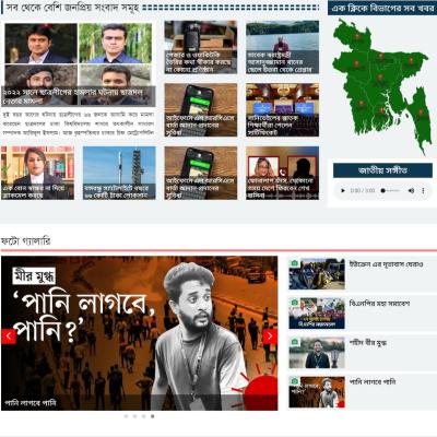 News website laravel responsive design