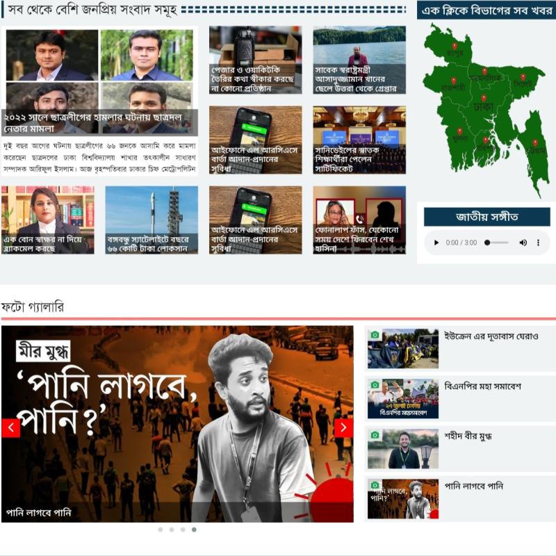 News website laravel responsive design