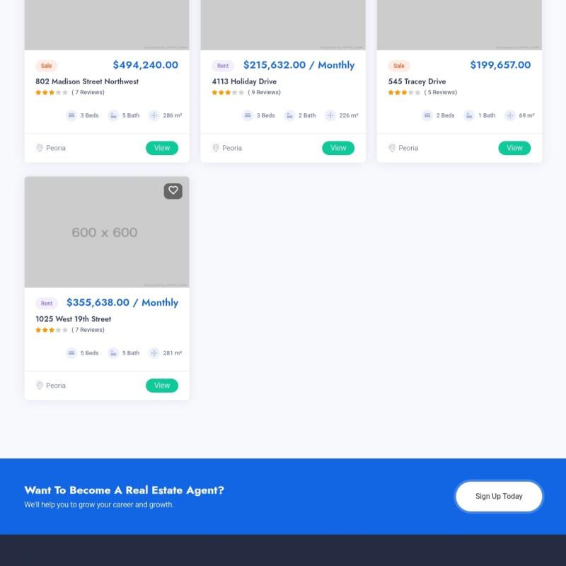 Real estate website 02
