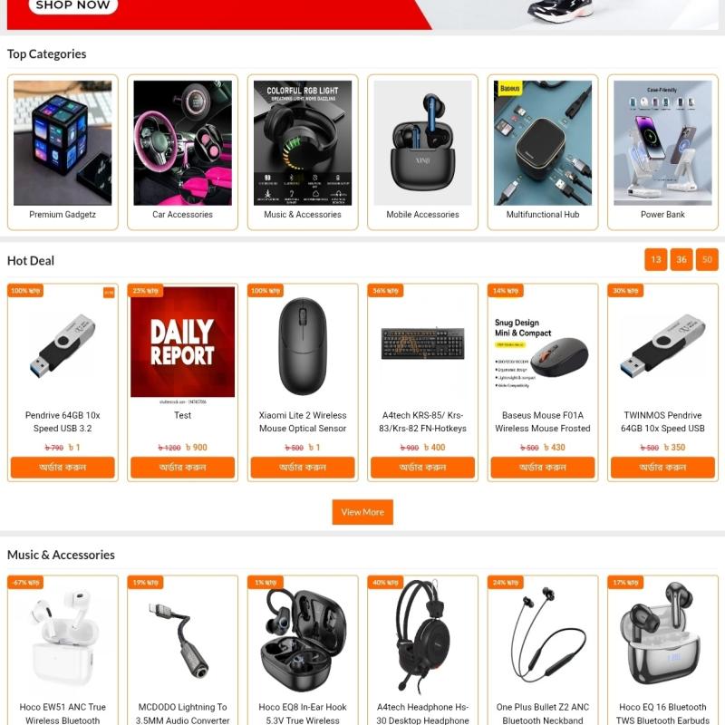 Daraz E-commerce website design