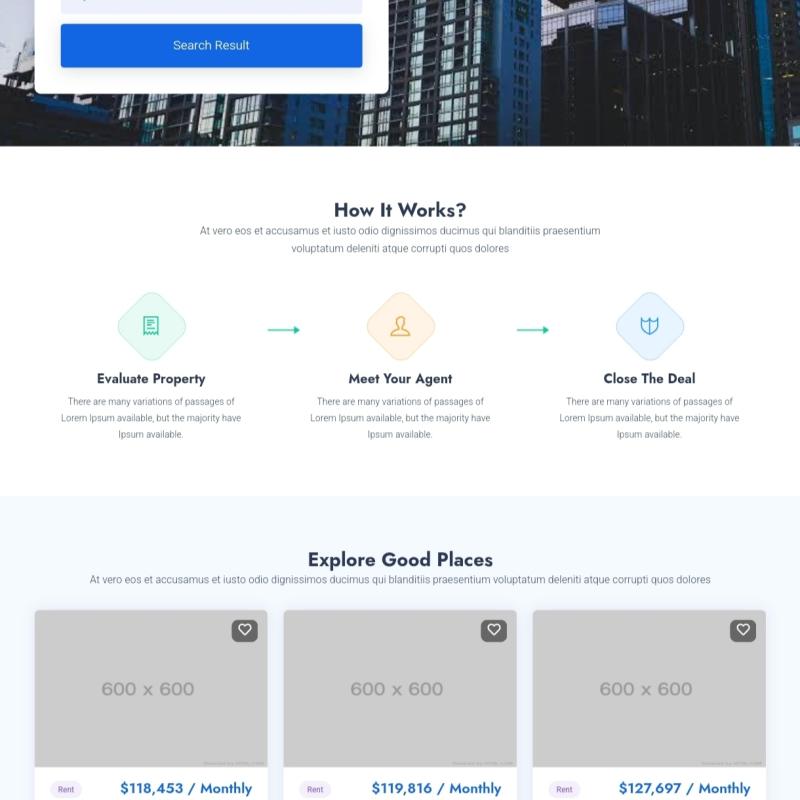 Real estate website 02