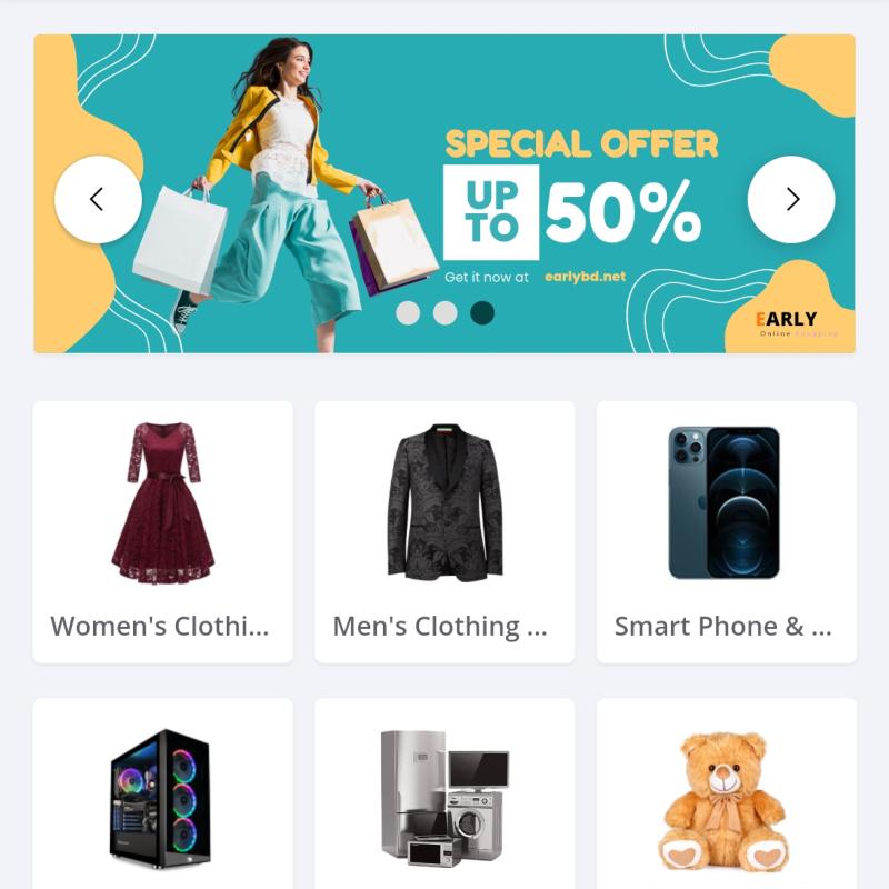 Ajker Bazar E-commerce website design