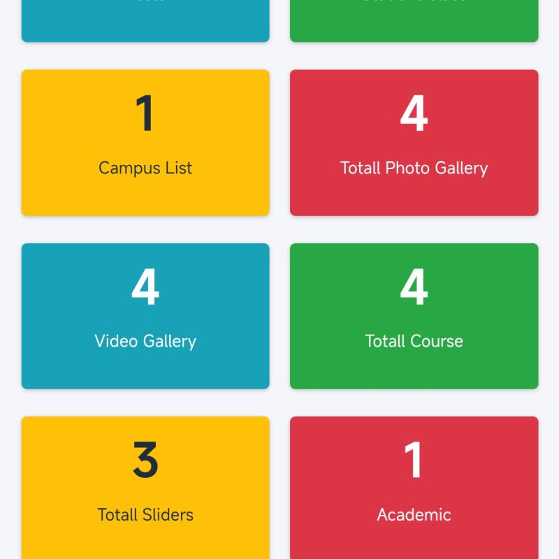 school management system website design